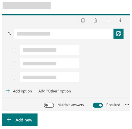 screenshot of Microsoft Forms